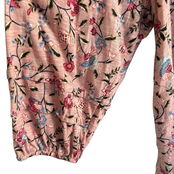 Wonderly Pink Floral Blouse Women’s Petite Large Peasant Cottagecore Boho - Picture 4 of 15